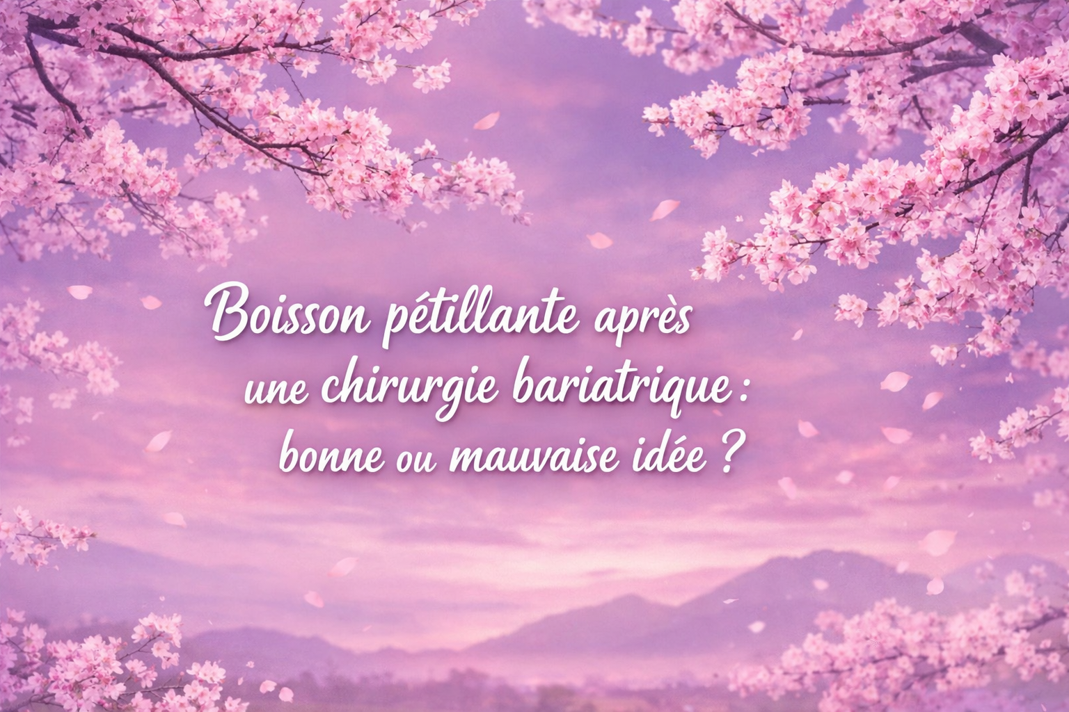 Boisson pétillante et chirurgie bariatrique